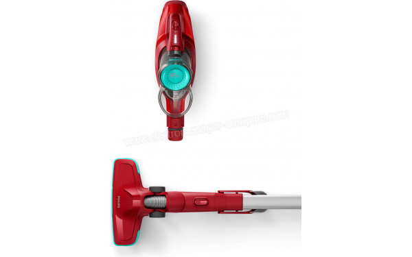 PHILIPS FC6721/01 - Vue du dessus aspirateur &agrave; main et brosse