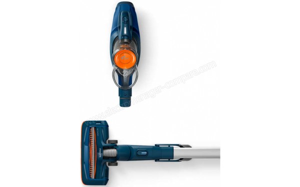 PHILIPS FC6724/01 - Vue du dessus aspirateur &agrave; main et brosse