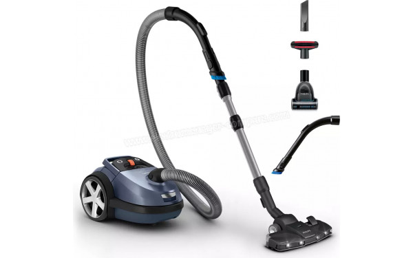 PHILIPS FC8787/19 - Vue 3/4 gauche avec accessoires