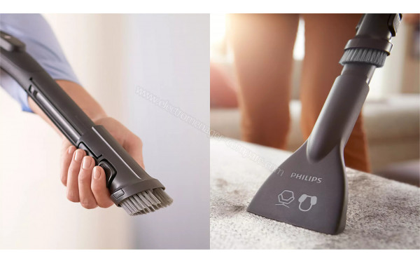 PHILIPS XD5122/10 - Brosse douce int&eacute;gr&eacute;e et accessoire sp&eacute;cial meubles