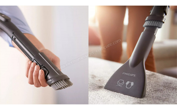 PHILIPS XD6122/12 - Brosse douce int&eacute;gr&eacute;e et accessoire sp&eacute;cial meubles