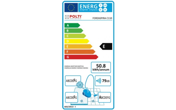 POLTI C110 - &Eacute;tiquette &eacute;nergie