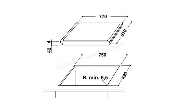 PRIVILEG PCTAC 7042 NE - Dimensions
