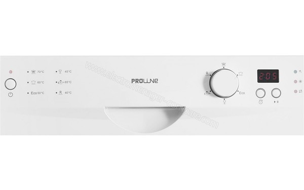 PROLINE CDW53 - Panneau de commandes (cr&eacute;dit : Darty)