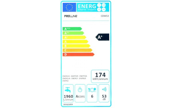 PROLINE CDW53 - &Eacute;tiquette &eacute;nergie