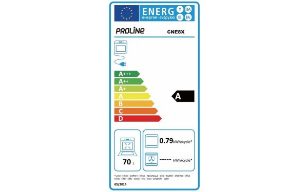 PROLINE CNE8X - &Eacute;tiquette &eacute;nergie