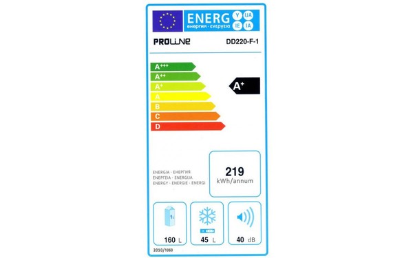 PROLINE DD220-F-1 - &Eacute;tiquette &eacute;nergie