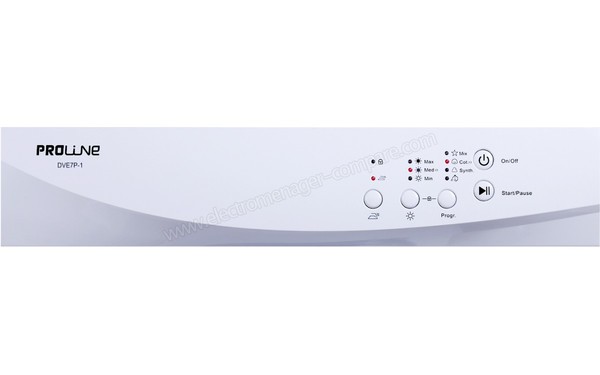 PROLINE DVE 7 P-1 - Panneau de commandes (cr&eacute;dit : Darty)