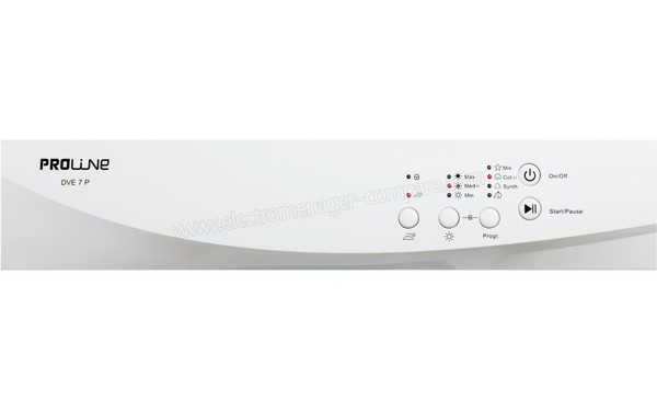 PROLINE DVE 7 P - Panneau de commandes (cr&eacute;dit : Darty)