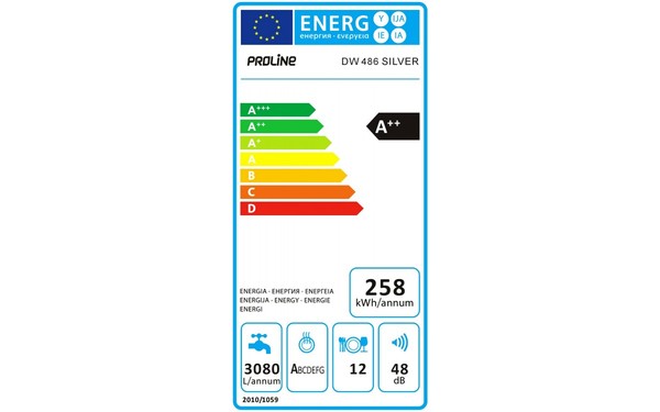 PROLINE DW 486 SILVER - &Eacute;tiquette &eacute;nergie