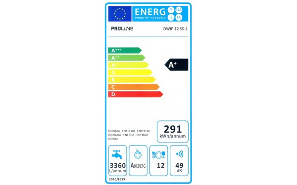 PROLINE DWIP 12 SS-1 - &Eacute;tiquette &eacute;nergie