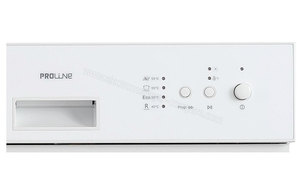 PROLINE DWIP 12WH - Panneau de commandes (cr&eacute;dit : Darty)