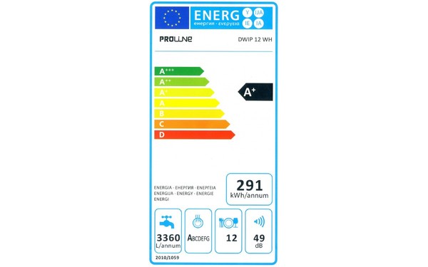 PROLINE DWIP 12WH - &Eacute;tiquette &eacute;nergie