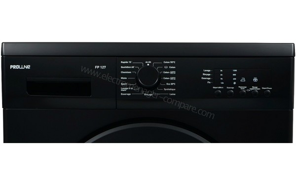 PROLINE FP127 - Panneau de commandes (cr&eacute;dit : Darty)