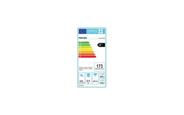 PROLINE FP6100WE - &Eacute;tiquette &eacute;nergie