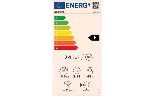 PROLINE FP61EU - &Eacute;tiquette &eacute;nergie v2