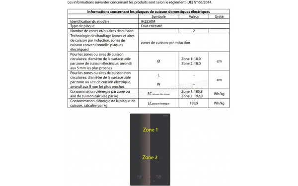 PROLINE IH2350M - Dimensions