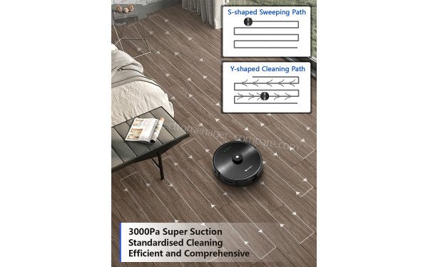 PROSCENIC M8 - Nettoyage en forme de S et lavage en Y