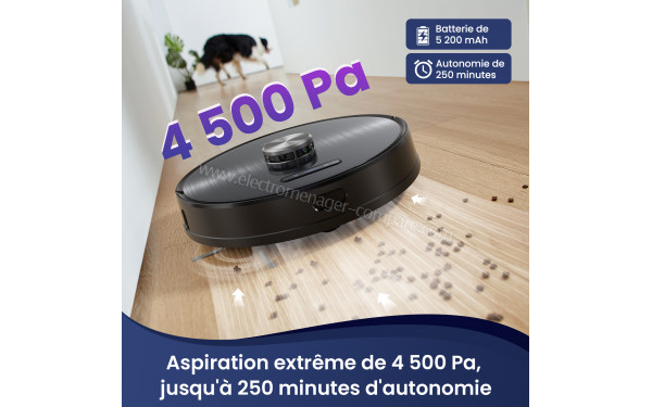 PROSCENIC M9 Pro Noir - Puissance d'aspiration