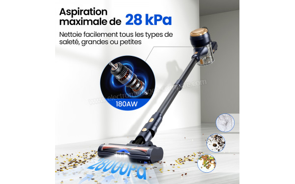 PROSCENIC P11 Lite - Aspiration maximale de 28 kPa