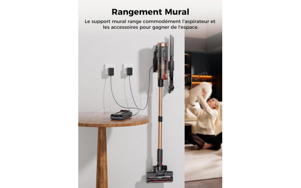 PROSCENIC P11 Ultra Gold Rose - Vue sur la station murale de chargement