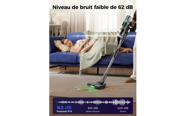 PROSCENIC P16 Gris - Niveau de bruit faible