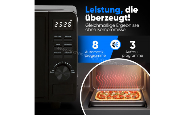 PROFI COOK PC-MWG 1278 - Vue des programmes