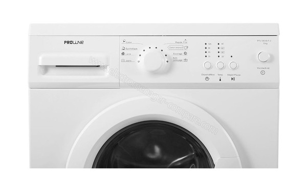 PROLINE PFL 105-W-F2 - Panneau de commandes (cr&eacute;dit : Darty)