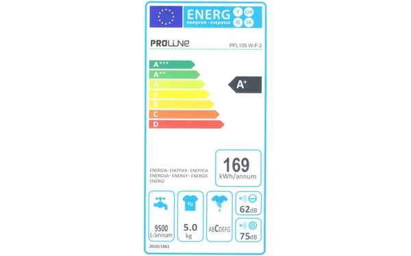 PROLINE PFL 105-W-F2 - &Eacute;tiquette &eacute;nergie