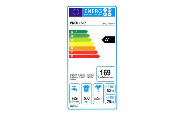 PROLINE PFL 105 W-F - &Eacute;tiquette &eacute;nergie