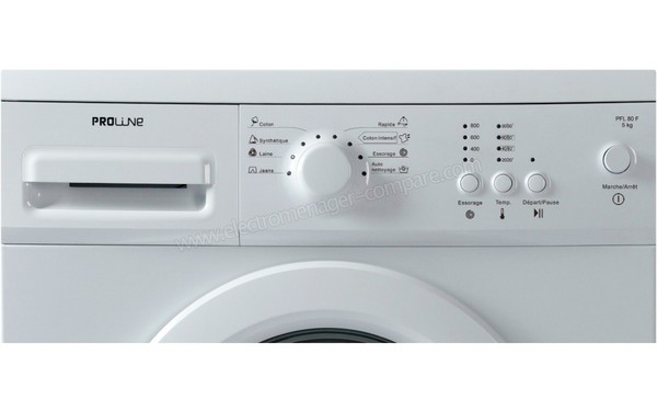 PROLINE PFL 80 F - Panneau de commandes (cr&eacute;dit : Darty)