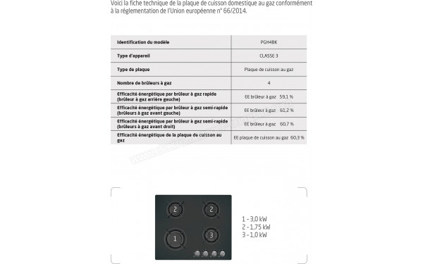 PROLINE PGH4BK - Dimensions