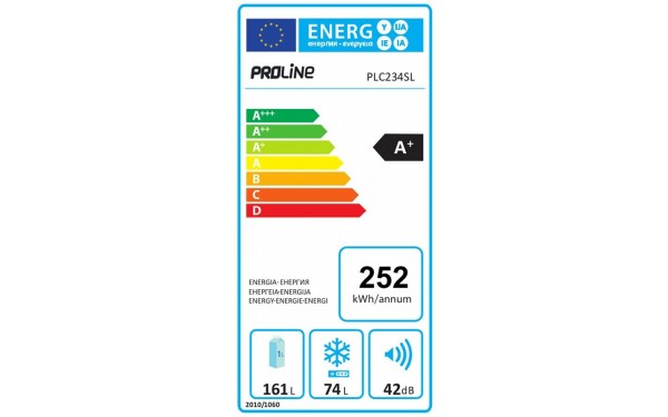 PROLINE PLC234SL - &Eacute;tiquette &eacute;nergie