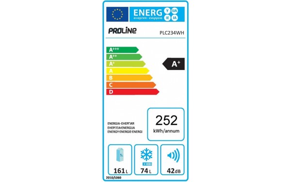 PROLINE PLC234WH - &Eacute;tiquette &eacute;nergie