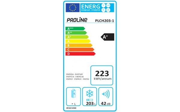 PROLINE PLCH203-1 - &Eacute;tiquette &eacute;nergie