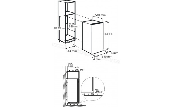 PROLINE PLI135-F-2F-LED2 - Dimensions