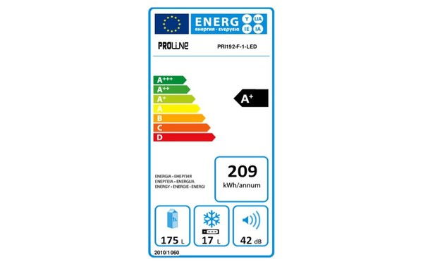 PROLINE PRI 192-F-1-LED - &Eacute;tiquette &eacute;nergie