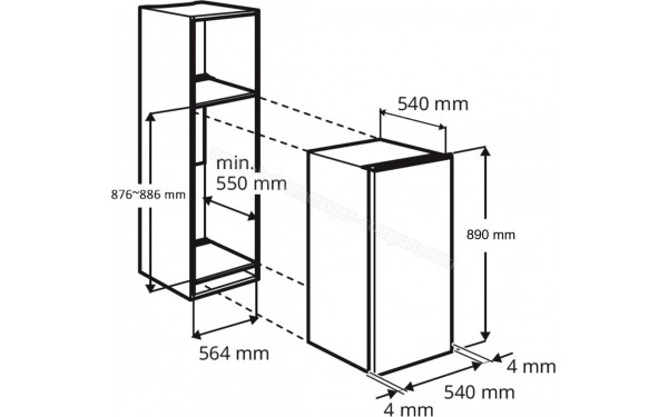 PROLINE PRLARDERBI88E - Dimensions