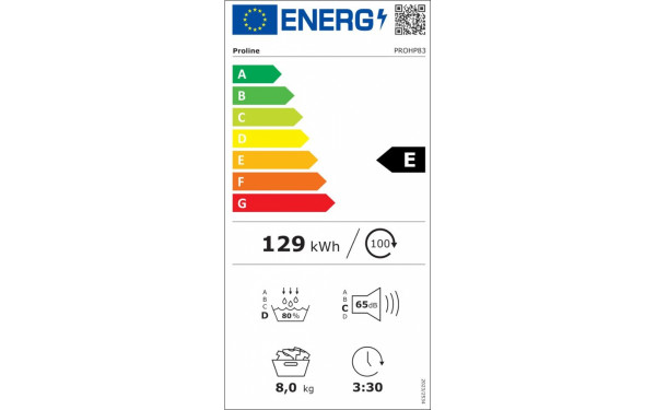 PROLINE PROHP83 - &Eacute;tiquette &eacute;nergie v2