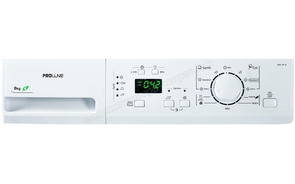 PROLINE PROHP8A++ - Panneau de commandes (cr&eacute;dit : Darty)