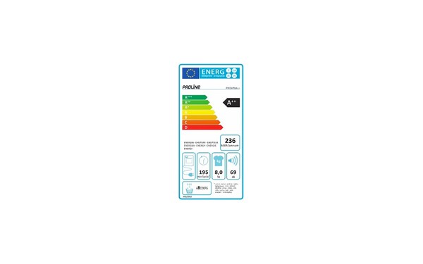 PROLINE PROHP8A++ - &Eacute;tiquette &eacute;nergie