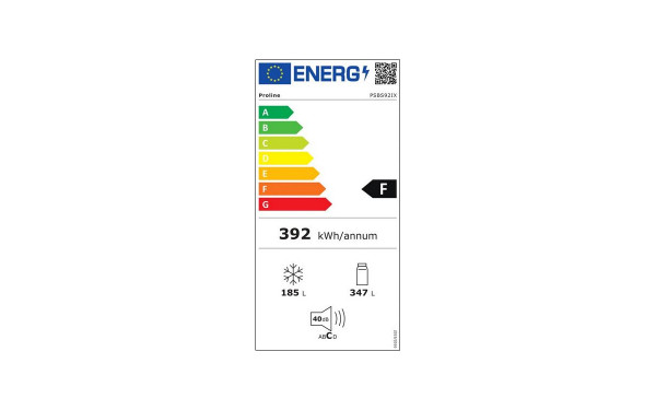 PROLINE PSBS93IX - &Eacute;tiquette &eacute;nergie v2