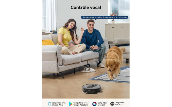 PROSCENIC Q8 Max Noir - Contr&ocirc;le vocal