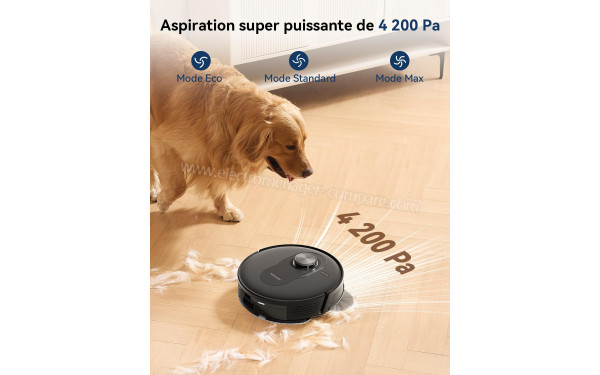 PROSCENIC Q8 Max Noir - Puissance d'aspiration