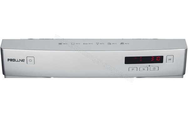 PROLINE SDW499 Silver - Panneau de commandes (cr&eacute;dit : Darty)