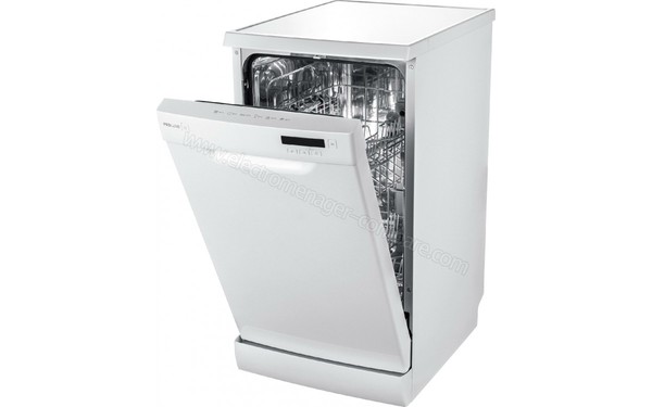 PROLINE SDW499WH - Vue 3/4 droite (cr&eacute;dit : Darty)