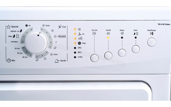 PROLINE TD 6 VE GLASS - Panneau de commandes (cr&eacute;dit : Darty)