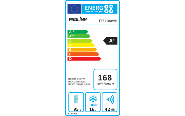 PROLINE TTR1100WH - &Eacute;tiquette &eacute;nergie