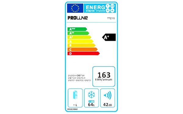 PROLINE TTZ70 - &Eacute;tiquette &eacute;nergie