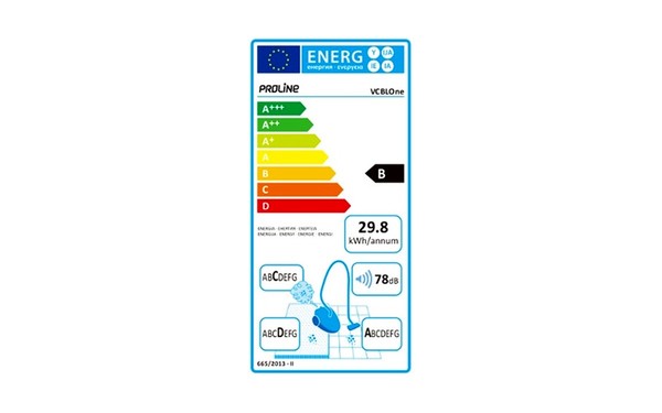 PROLINE VCBONE - &Eacute;tiquette &eacute;nergie